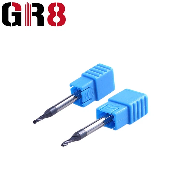 2-ostrzowy frez walcowo-czołowy o mikrośrednicy